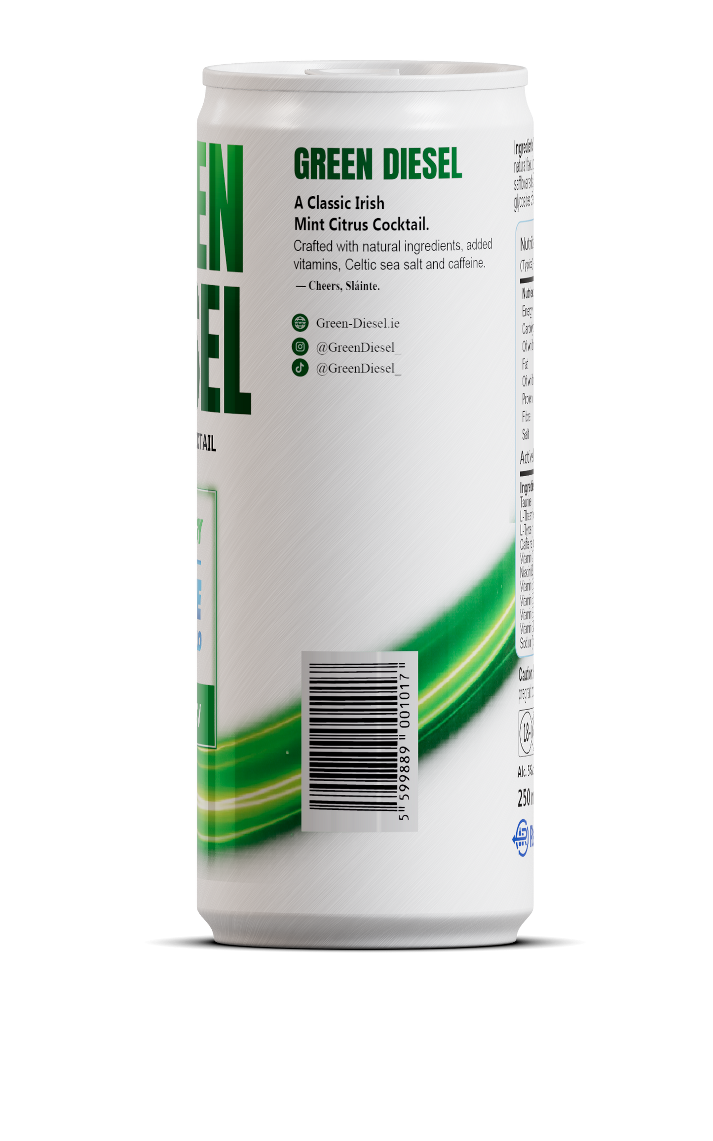 Green Diesel Cocktail 5% ABV 250ml