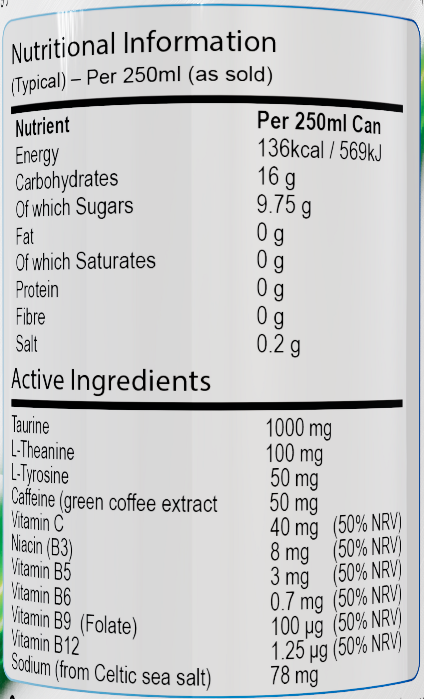 Green Diesel Cocktail 5% ABV 250ml